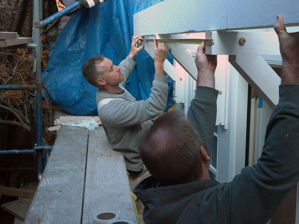 M.F. Reynolds' carpenters on job site