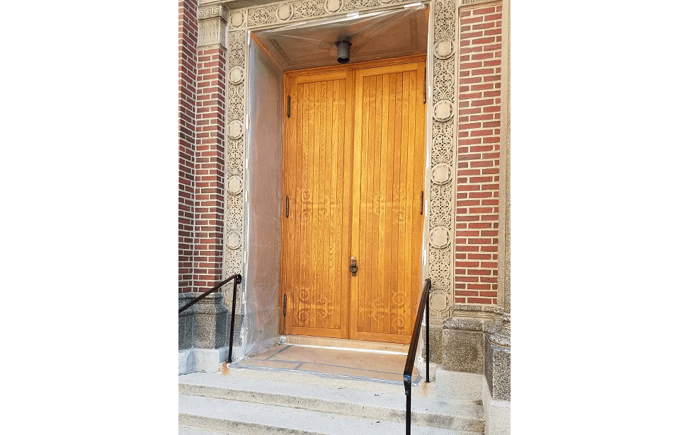 MF Reynolds Saint Paul Church's doors restoration